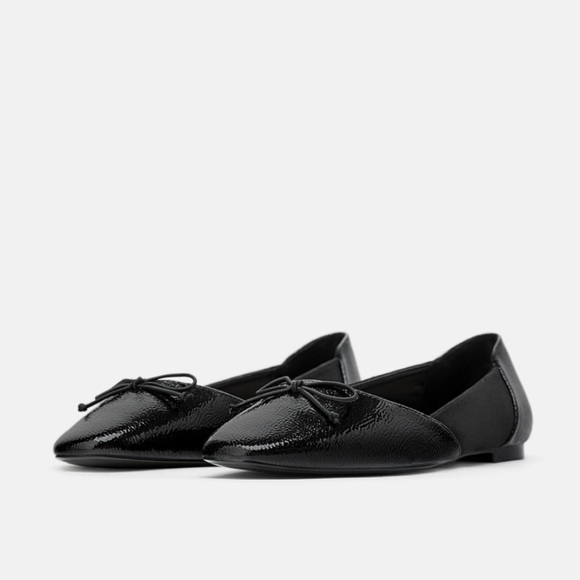 Zara Shoes Nwt Zara Ballet Flats With Bow Poshmark